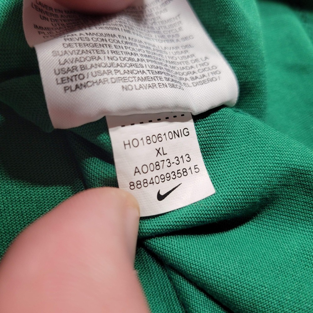Nike Boston Celtics Shirt Mens XL Green Dri-FIT Kyrie Irving NBA AO0873-313 - Picture 13 of 16